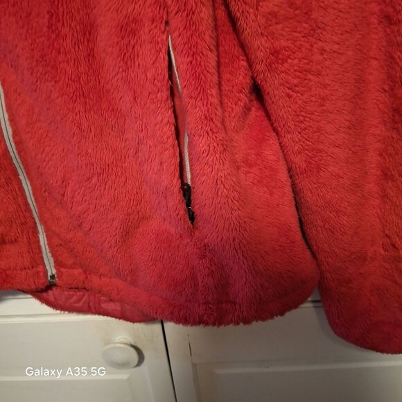 North Face Jacket Womens Medium Full Zip Long Sleeve Outdoors Fuchsia Fleece - Picture 4 of 9